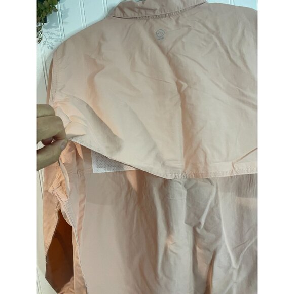 Wrangler ATG Angler X-Large Peach Button-Up Shirt For Men - Picture 9 of 16